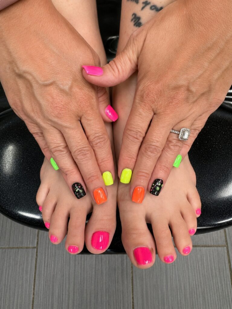 Elegant nail styling is available for clients visiting a nail salon 74525 in Atoka.